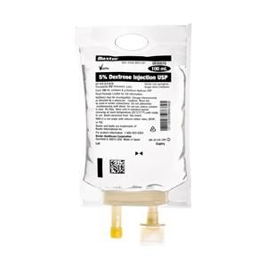 Viaflo IV Solution 5% Dextrose 100mL Plastic Container 60/Ca