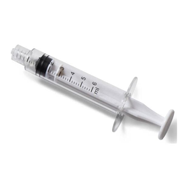 Medication Syringe 3mL White Male Luer Lock Low Dead Space 10/Ca