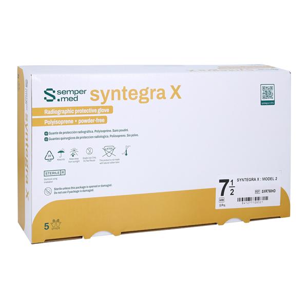 Syntegra X Polyisoprene Surgical Gloves 7.5 White, 4 BX/CA