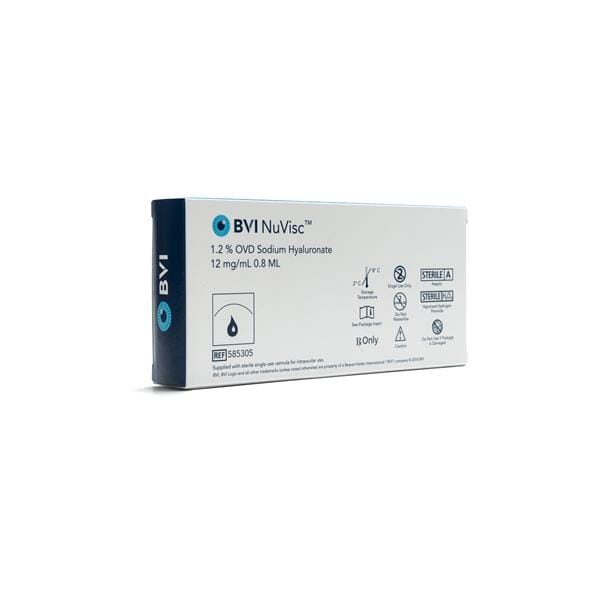 NuVisc Surgical/Ophthalmic Fluid With 27G Viscoflow Cannula
