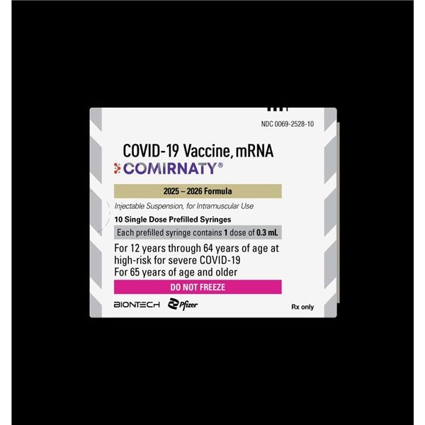 2025 Comirnaty Covid 12 Years + Prefl Syr .3mg/mL DO NOT FREEZE 10/Box 10/Bx
