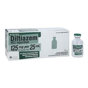 Diltiazem HCl Injection 5mg/mL SDV 25mL 10/Package