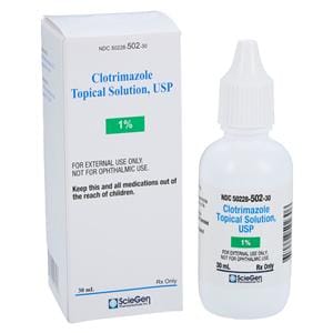 Clotrimazole Topical Solution 1% Bottle 30mL Each