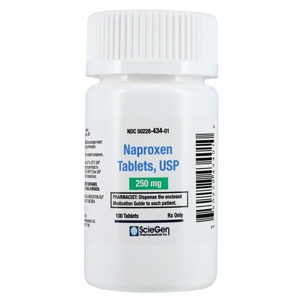 Naproxen Tablets 250mg Bottle 100/Bottle Each