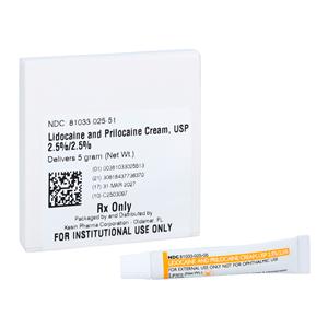 Lidocaine/Prilocaine Topical Cream 2.5%/2.5% Unit Dose 5Gm 5/Package