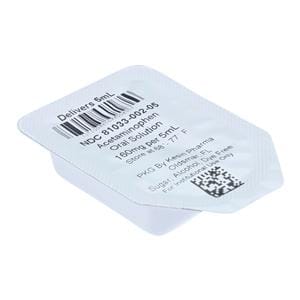 Acetaminophen Oral Solution 160mg/5mL Grape 5mL Case 100/Ca