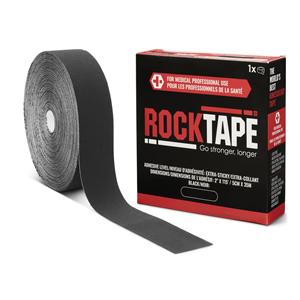 RockTape Kinesiology Tape 97% Cotton/3% Nylon 2"x115' Black Non-Sterile EA