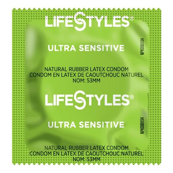 Lifestyles UltraSensitive Condom Latex Single Use 1008/Ca