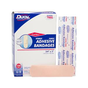 Adhesive Bandage Fabric 3/4x3" Tan Sterile 100/BX