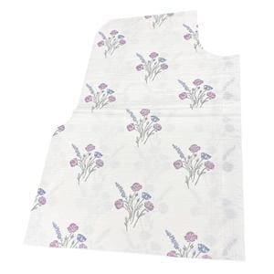 Exam Cape 30 in x 21 in Wildflower Tissue / Poly / Tissue Disposable 100/CA