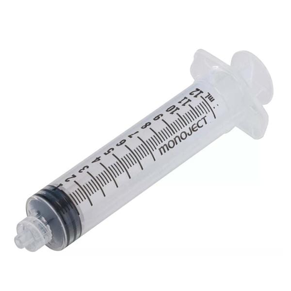 Monoject Syringe 12cc Clear No Dead Space 480/Ca