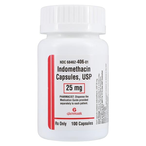 Indomethacin Capsules 25mg Bottle Each