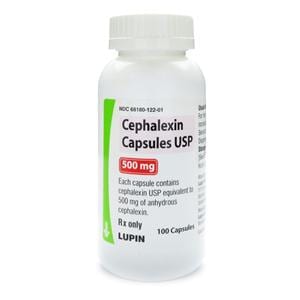 Cephalexin Capsules 500mg Bottle 100/Bottle Each