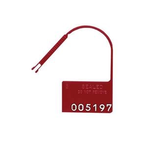 Numbered / Padlock Security Seal Red 100/Ca