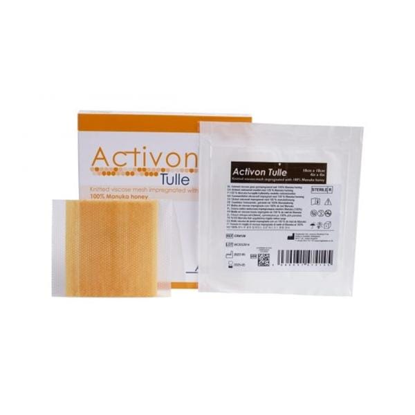 Activon Tulle 100% Manuka Honey Wound Dressing 4x4" Sterile Square