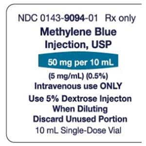 Methylene Blue Injection 0.5% SDV 10mL 5/Package