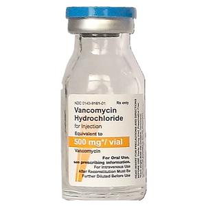 Vancomycin HCl Injection 500mg/vl SDV 25/Package