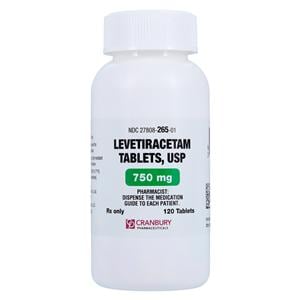 Levetiracetam Tablets 750mg Bottle 120/Bottle Each