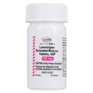 Lamotrigine Extended-Release Tablets 100mg Bottle 30/Bottle Each