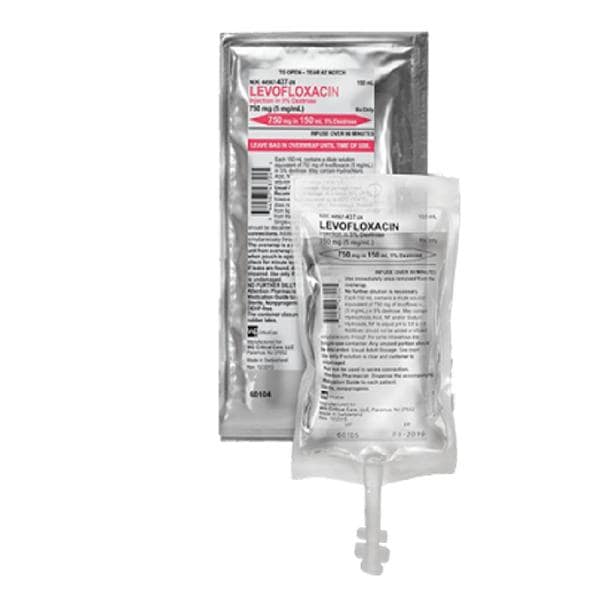 Levofloxacin in 5% Dextrose Injection 5mg/mL Bag 150mL 24/Package