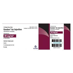 Geodon Injection 20mg/mL Powder SDV 10/Package