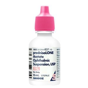 Prednisolone Acetate Ophthalmic Solution 1% Bottle 15mL Each