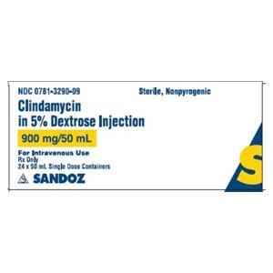 Clindamycin in 5% Dextrose Injection 18mg Bag 50mL 24/Package