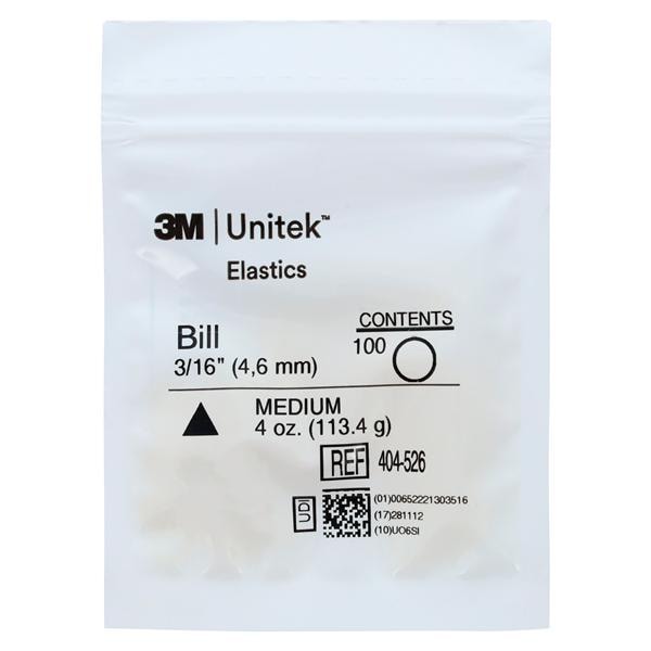 3M Unitek Intraoral Elastic Medium 3/16 in Green 3000/Ct