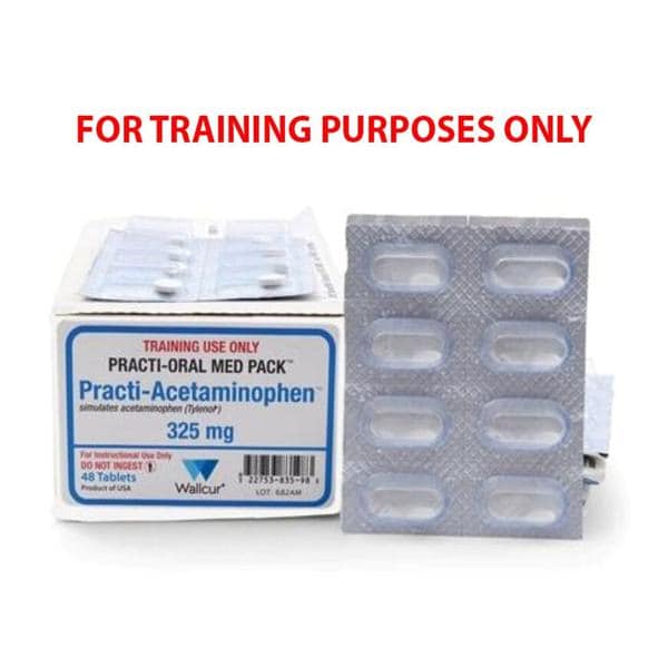 Practi-Acetaminophen Training Purposes Only Simulated Medication Ea