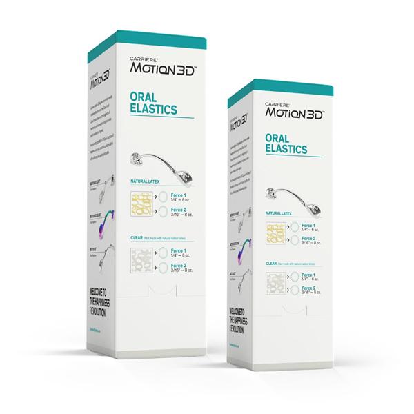 Carriere Motion Force 3 Intraoral Elastics 1/4 in 11 oz Amber 40/Pk