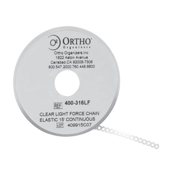 Ortho Organizers Chain Elastic Continuous 15 Feet LF Clear Ea
