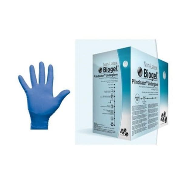 Biogel PI Micro Indicator Polyisoprene Surgical Undergloves 5.5 Blue 200/Ca