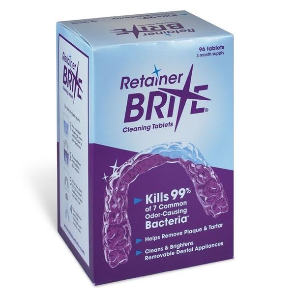 Retainer Brite Retainer Cleaner Tablets Individually Wrapped 96/Bx