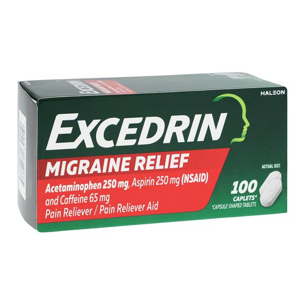 Excedrin Migraine Caplets 250/250/65mg 100/Bt