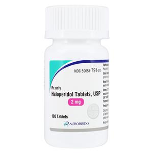 Haloperidol Tablets 2mg Bottle 100/Bottle Each