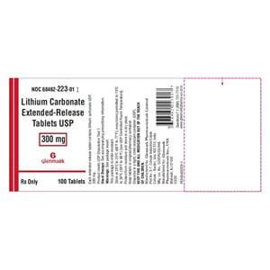Lithium Carbonate Extended-Release Tablets 300mg Bottle 100/Bt Each