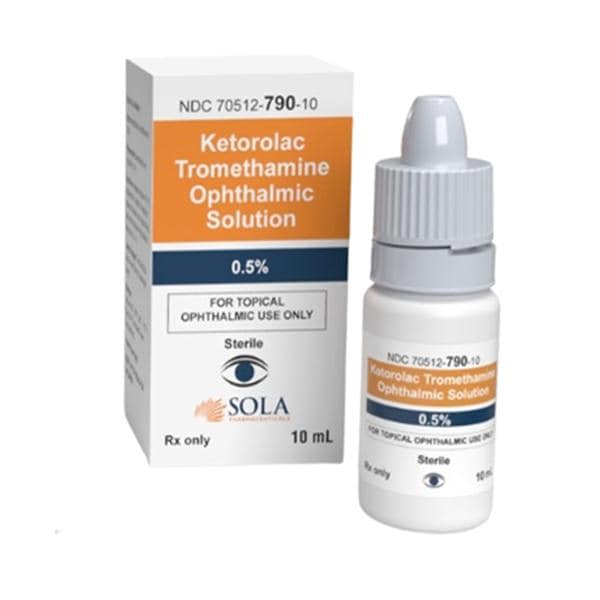 Ketorolac Tromethamine Ophthalmic Solution 0.5% Bottle 10mL Each