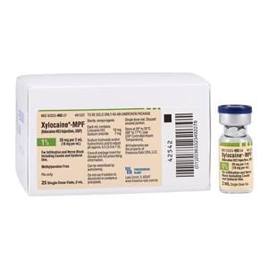 Xylocaine MPF Injection 1% Preservative Free SDV 2mL 25/Package