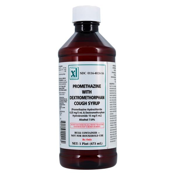 Promethazine HCl DM Oral Syrup 6.25mg/15mg/5mL Bottle 473mL Each