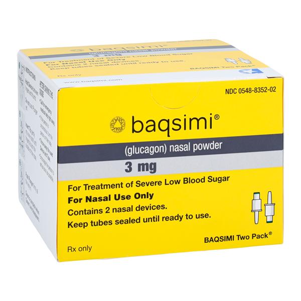 Baqsimi Nasal Powder 3mg Intranasal Device 2/Package, 32 BX/CA