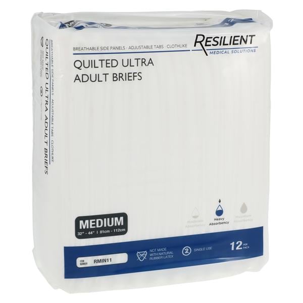 Quilted Brief Unisex 32-44" Super Absorbent 96/Ca