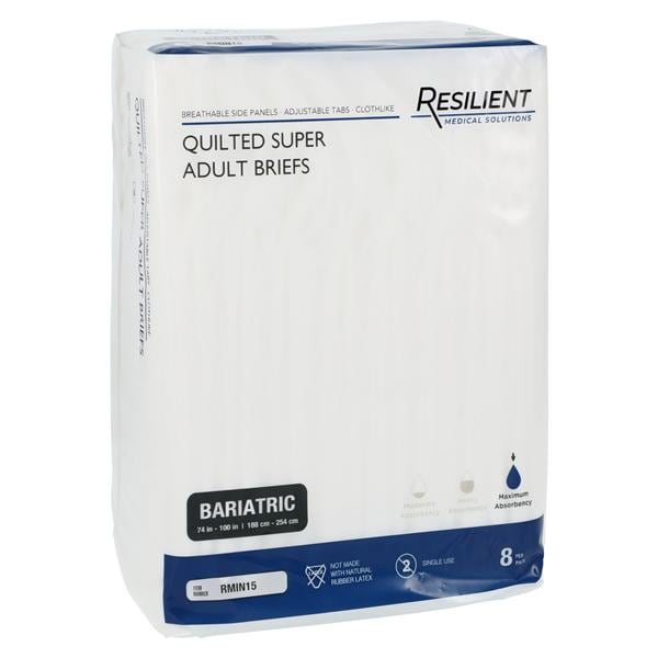 Quilted Brief Unisex 74-100" Super Absorbent 32/Ca