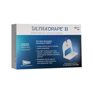 UltraDrape II Film UGPIV Dressing 4.68x2.63" Sterile Adhesive Strip White LF