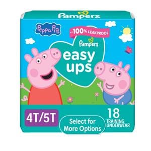 Pampers Easy Ups Training Underwear Girl 4T-5T 18x4/Ca