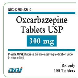 Oxcarbazepine Tablets 150mg Bottle 100/Bottle Each