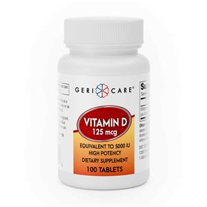 Vitamin D-3 125mcg Bottle 100/Bt