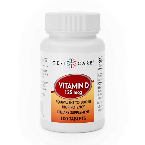 Vitamin D-3 125mcg Bottle 100/Bt