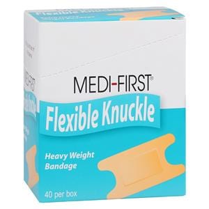 Medi-First Adhesive Bandage Elastic/Fabric 3x1-1/2" Tan Sterile 40/Pk
