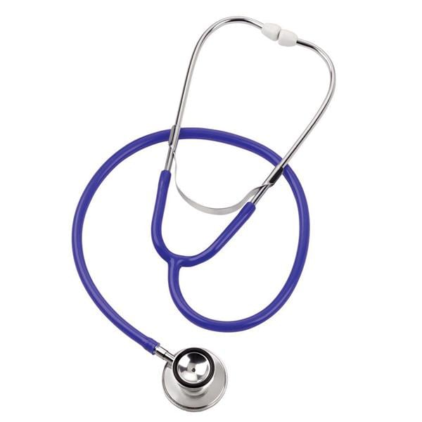 Mabis Classic Stethoscope Adult Blue Single Lumen Tubing Ea