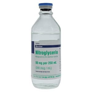 Nitroglycerin in 5% Dextrose Injection 50mg/Bag 200mcg/mL Btl 250mL 12/Package